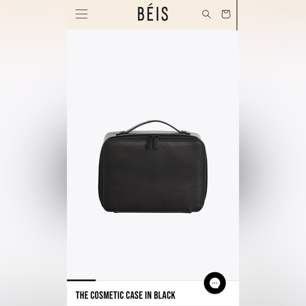 BEIS Black Cosmetic Case / Makeup Bag